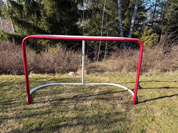 Swegot hockeymål röd/vit