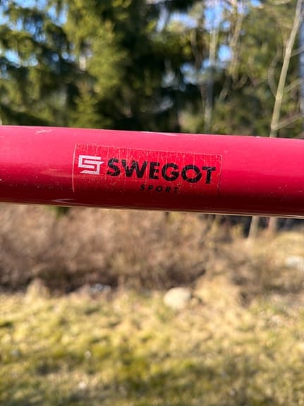 Swegot hockeymål röd/vit