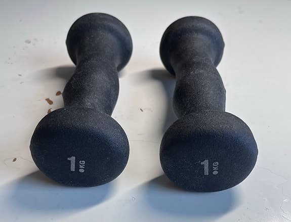 Hantlar 1 kg par svart Casall