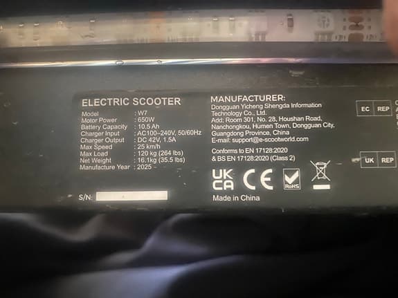 Elscooter 650w