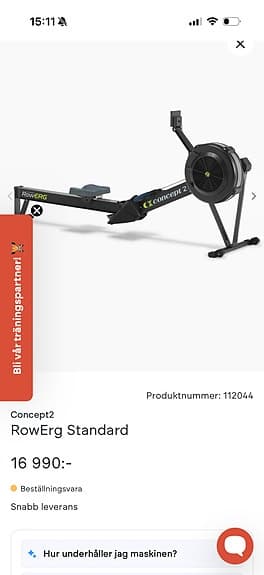 Roddmaskin Concept2 RowErg