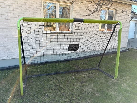 Exit fotbollsmål med nät grön/svart