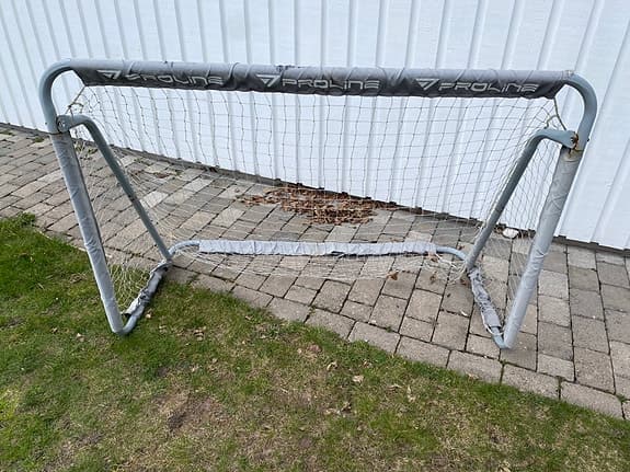Proline fotbollsmål metall grå 150x100cm