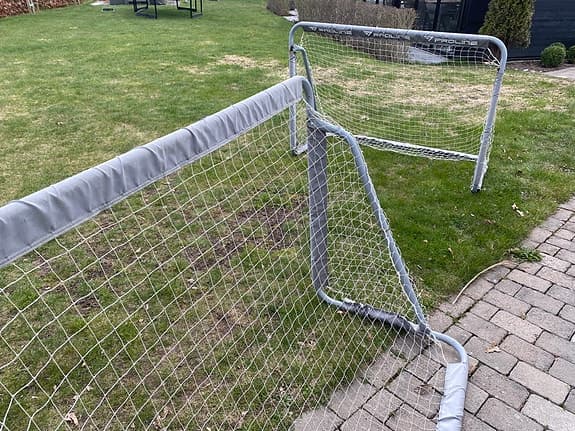 Proline fotbollsmål metall grå 150x100cm