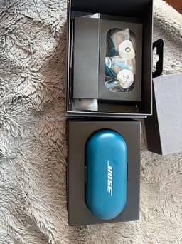Bose sport-ear hörlurar blå