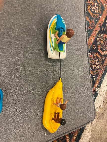 Playmobil vattenskoter/båt med figurer och sommartillbehör