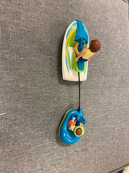 Playmobil vattenskoter/båt med figurer och sommartillbehör
