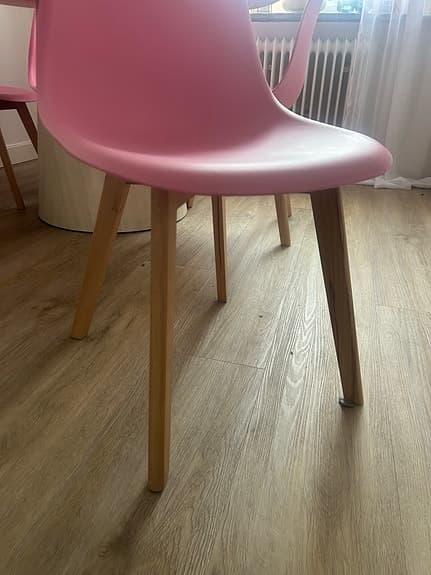6st snygga rosa matstolar!
