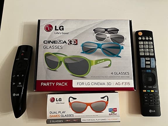 LG 47-tums 3D LED-TV med Magic Remote och 6 par glasögon