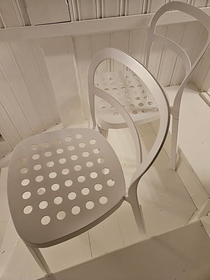 REIDAR IKEA. Stapelbara stolar i metall