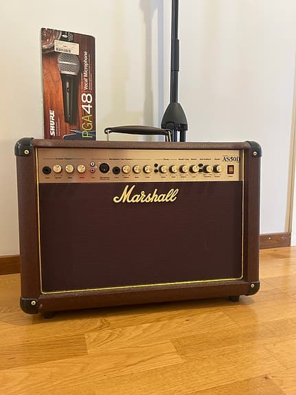 Marshall AS50D Akustisk förstärkare + Shure Mikrofonpaket