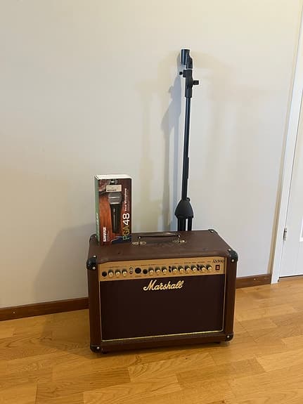 Marshall AS50D Akustisk förstärkare + Shure Mikrofonpaket