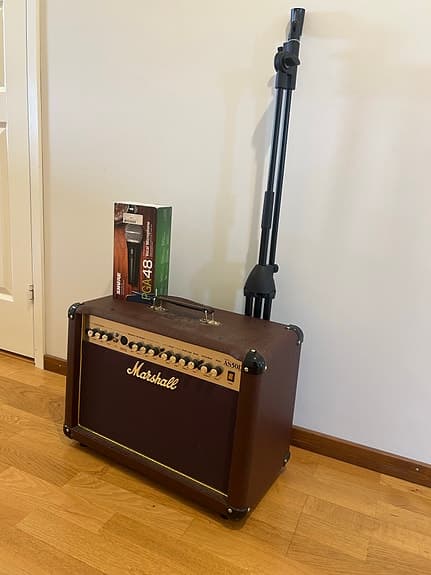 Marshall AS50D Akustisk förstärkare + Shure Mikrofonpaket