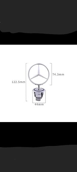 Mercedes-Benz star MB, Mercedesstjärna emblem krom