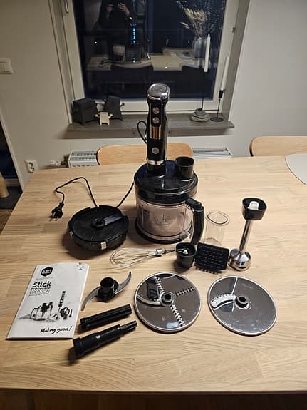 OBH Nordica 2-i-1 stavmixer och matberedare