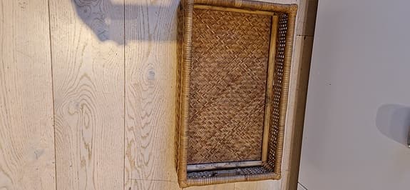 Rektangulär korg rotting naturfärg/ basket rattan tray