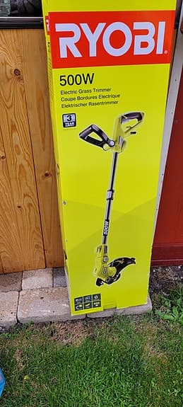 Ryobi 500W grästrimmer eldriven gul