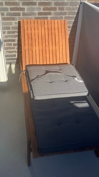 Solsäng med dyna