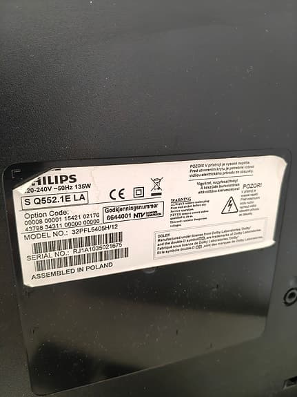 Philips 32PFL5404H TV svart