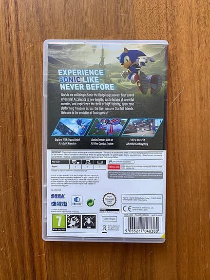 Sega Sonic Frontiers Nintendo Switch spel