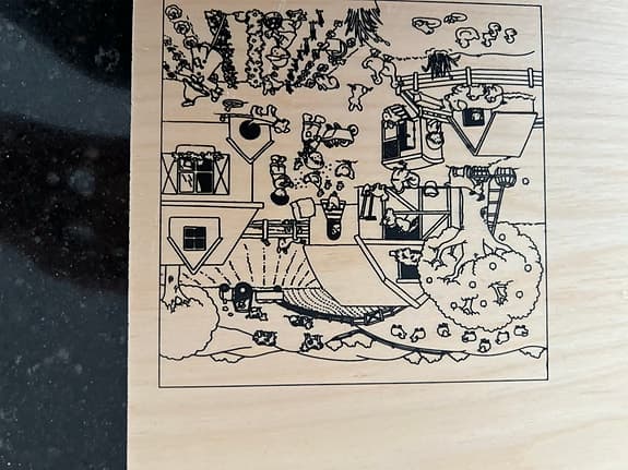 Educo träpussel bondgård motiv