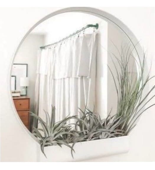 HAY design "Ypperlig" väggspegel spegel med hylla i metall, Ikea