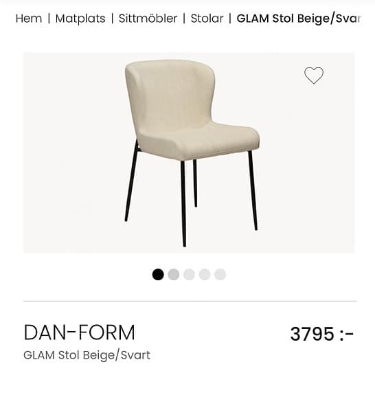 Matbord i Massivt ek