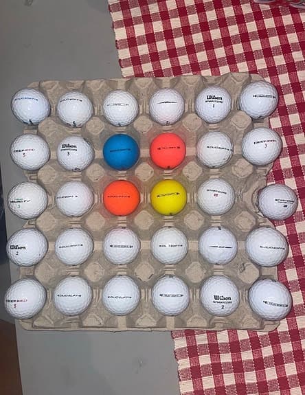 Wilson golfbollar blandade modeller