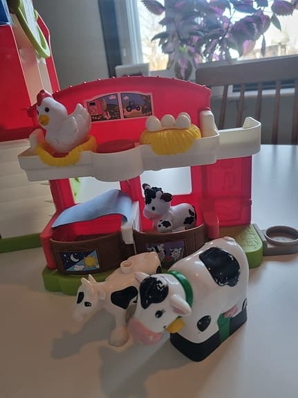 Fisher-Price Little People leksaksbondgård med djurfigurer