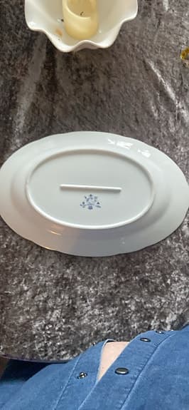 39cm uppläggningsfat Blå herrgård