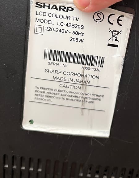 Sharp LC-42B20S TV 42 tum svart