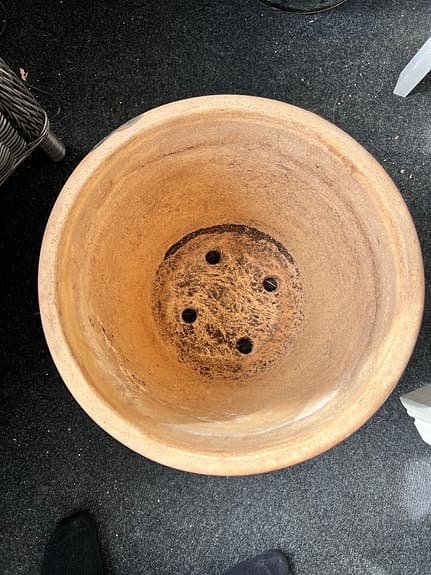 Krukor keramik grönglaserad ca 35 cm