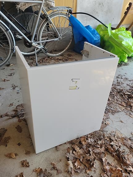 BADRUMSMÖBEL Kommod RIVA AGNES MED EN LUCKA 50CM VIT oanvänd
