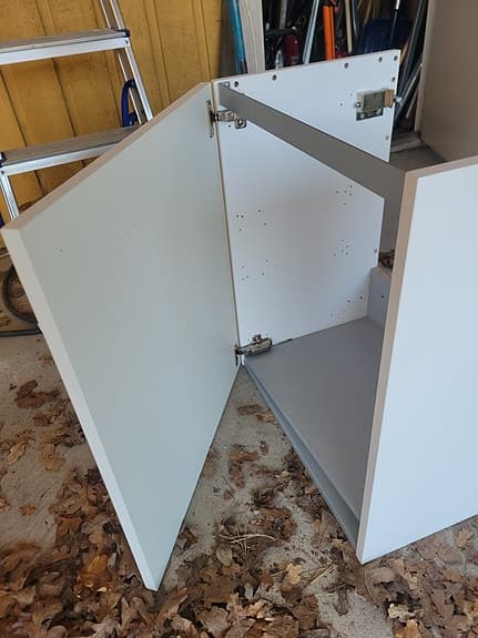 BADRUMSMÖBEL Kommod RIVA AGNES MED EN LUCKA 50CM VIT oanvänd