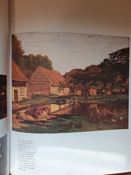 Konstbok om Monet stor inbunden