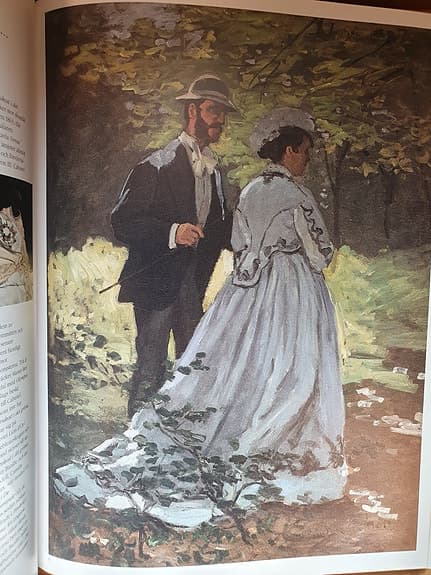 Konstbok om Monet stor inbunden