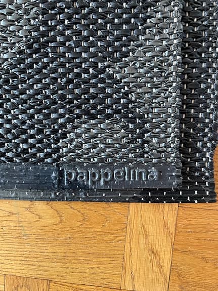 Pappelina matta löpare grå mönstrad