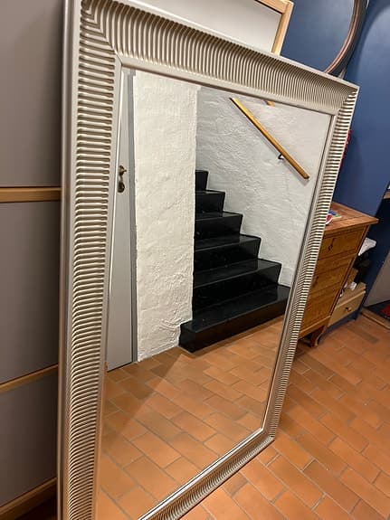 Ikea stor försilvrad spegel