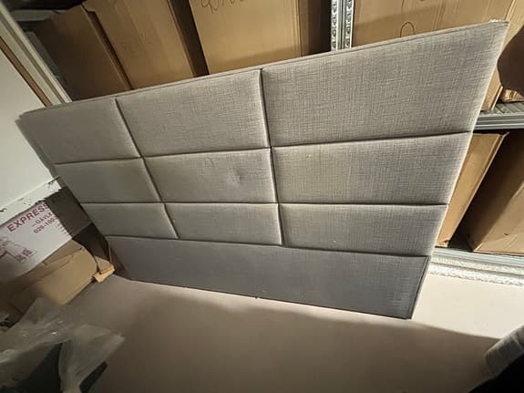 Sänggavel grå 180 cm