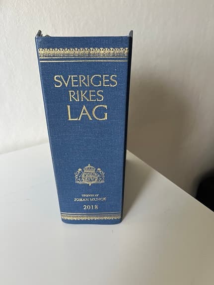 Sveriges rikes lag lagbok 2018 blå inbunden