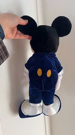 Disney Mimmi Pigg gosedjur blå sammet