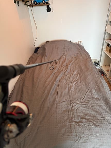 Handgjort jackall spö med Daiwa rulle