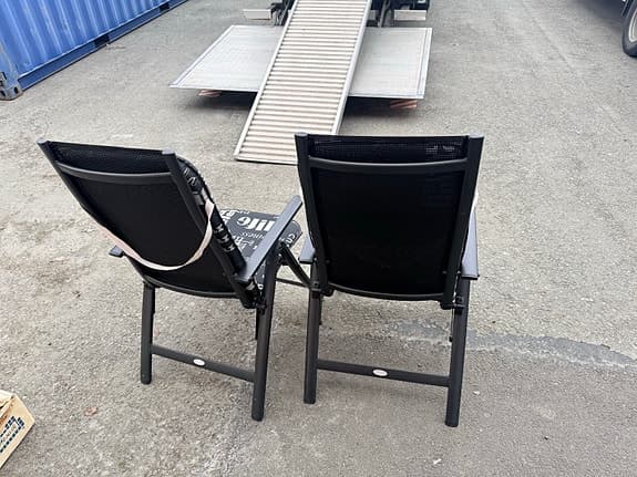 Jutlandia solstolar/positionsstolar svart med dynor