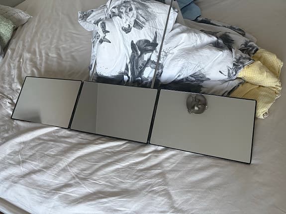 spegel tredelad hopfällbar