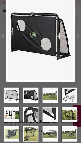 EXIT fotbollsmål svart