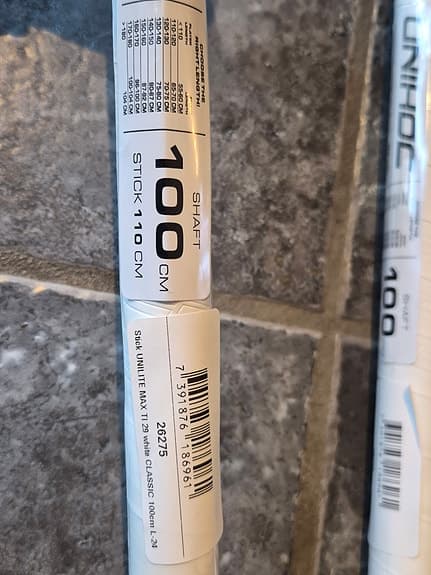 Unihoc Unilite MAX Titan 29 white, 100 cm Left Nya