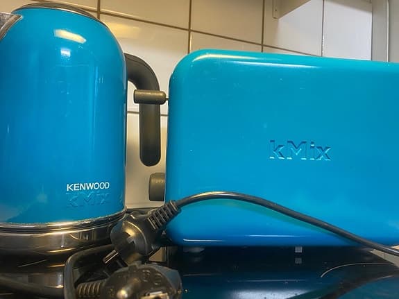 Kenwood kMix vattenkokare och brödrost blå