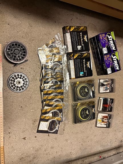 Fenwick Techna flugfiskeset fluglina backing tafsar flugor