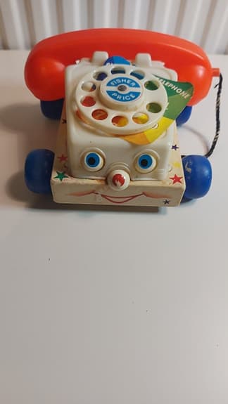 Vintage Fisher Price telefon 1961 – klassisk dragleksak!