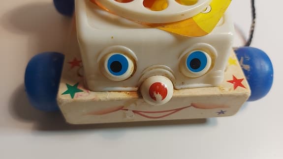 Vintage Fisher Price telefon 1961 – klassisk dragleksak!